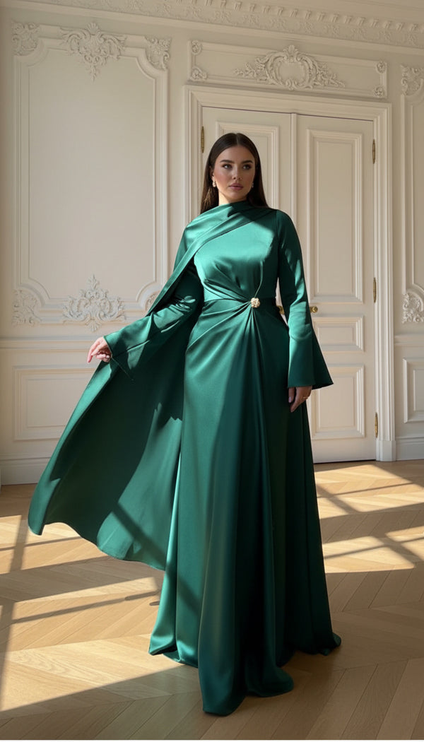 Layan Gown- Emerald Green