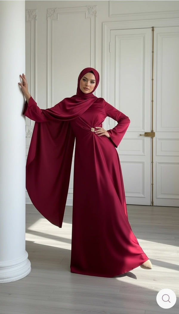 Layan Gown- Ruby Red