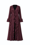 Ruffled Tie Abaya