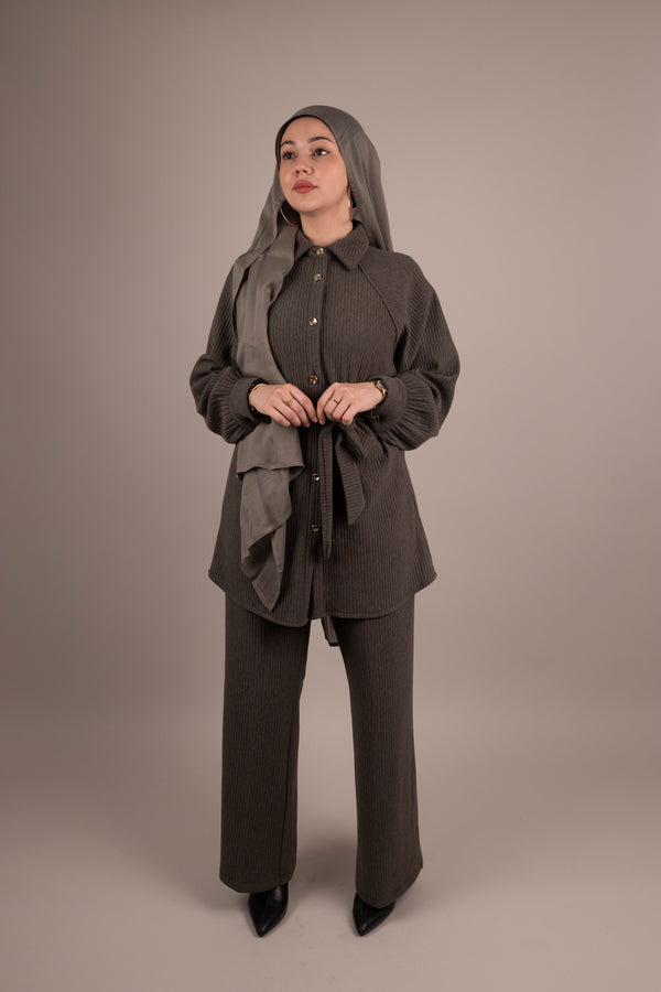 Button Up Knitted Set