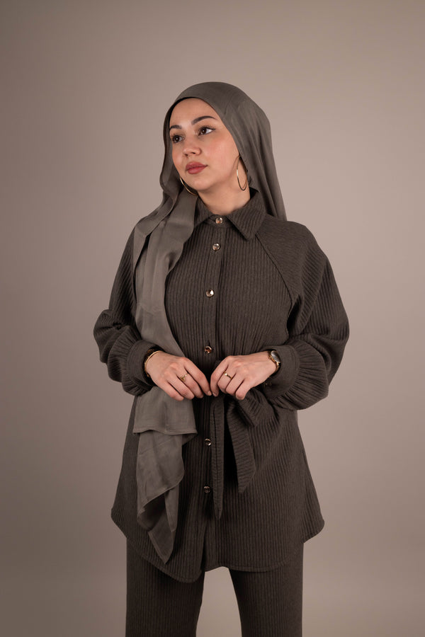 Button Up Knitted Set