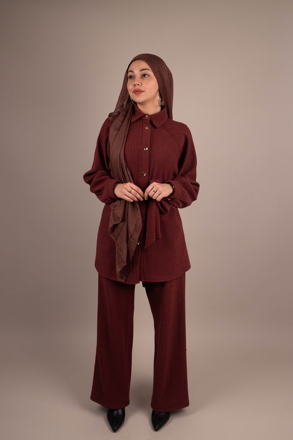 Button Up Knitted Set