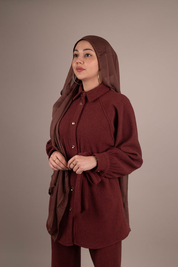 Button Up Knitted Set