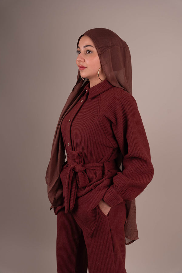 Button Up Knitted Set