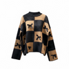 Checkered Bow Sweater