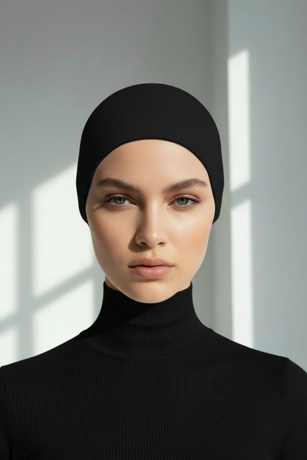 Open Jersey Undercap- Black